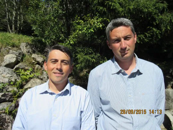 Ángel Rodríguez Espina y Alejandro Torre Gómez, los trabajadores de Aucalsa distinguidos. 