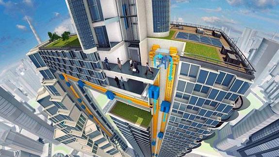 ThyssenKrupp elige Gijón para la presentación mundial del primer ascensor sin cables