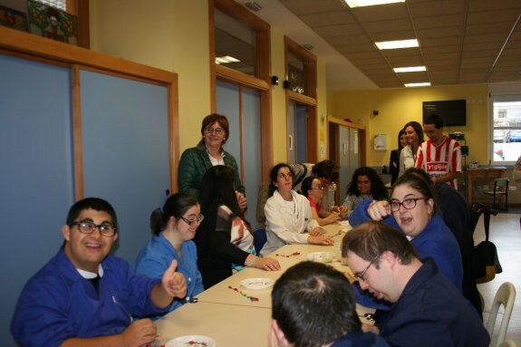 Pilar Varela, en un taller de la Fundación Vinjoy. 