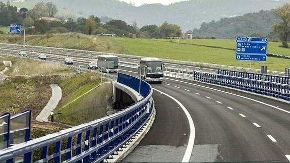 Parte del tramo abierto al tráfico.