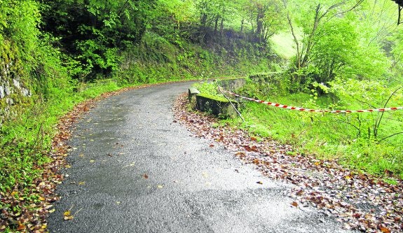 La carretera entre Abiegos, Sobrefoz y Beleño es una de las que pide Ponga que se mejoren. 
