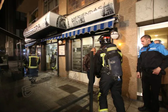 Incendio en la cafetería Europa | El Comercio