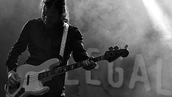 Alejandro Espina durante un concierto.