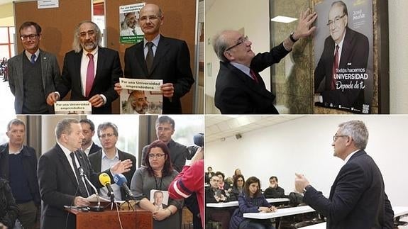 Los rectorables muestran sus cartas