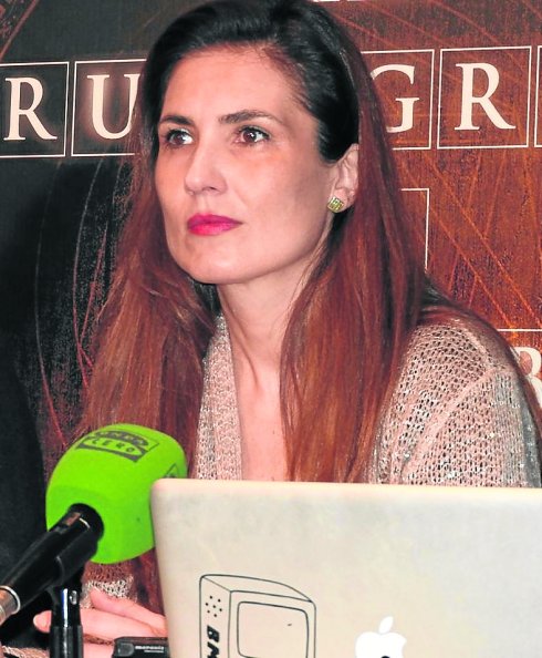 Ana López durante la presentación. 