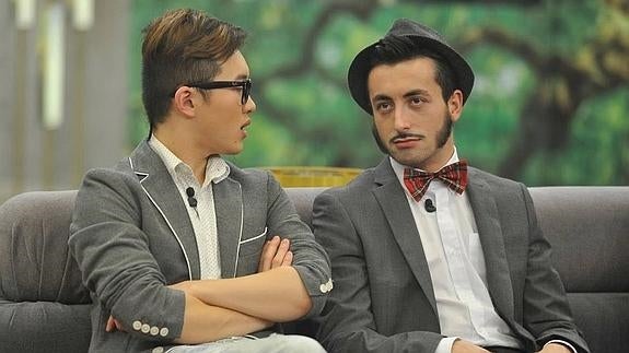 Han y Aritz, durante su estancia en la casa de 'Gran Hermano'.