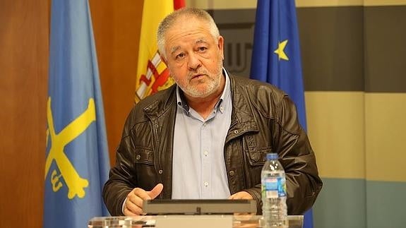 Antonio Pino, tras la firma del acuerdo de concertación.