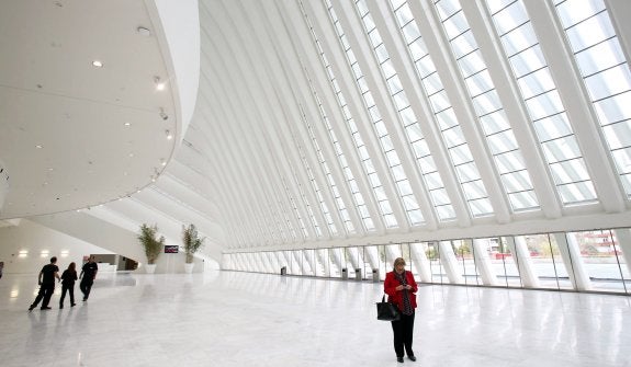 La entrada al Palacio de Congresos de Buenavista. 