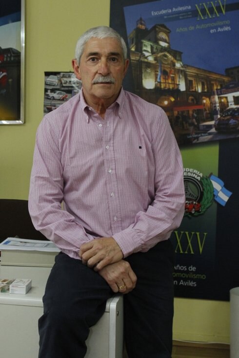 José Ignacio López, en las oficinas de la Escudería. 