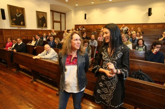 Susana Rivero y Araceli Iravedra. 