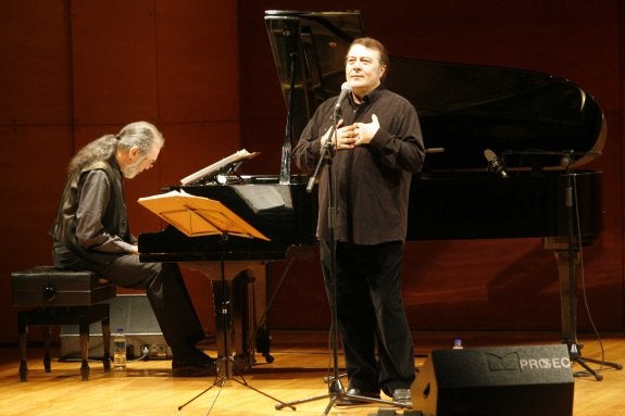 Pedro Ruy Blas durante una de sus actuaiones. 