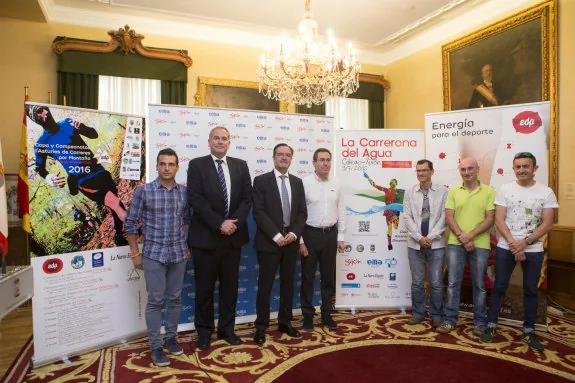 Presentación de la prueba en el Ayuntamiento de Gijón. 