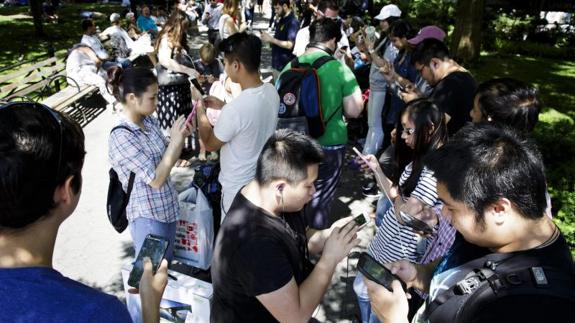 Pokémon Go desata la locura en Central Park