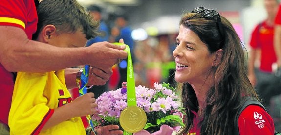 La delegación española recibe el cariño en Madrid