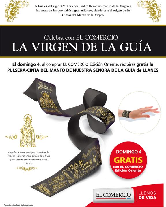 Celebra la Virgen de la Guía de llanes con la pulsera-cinta de su manto