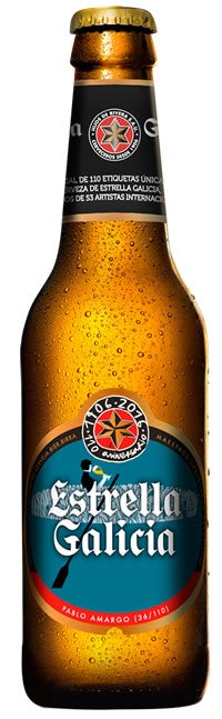 Un diseño asturiano para la etiqueta de Estrella Galicia