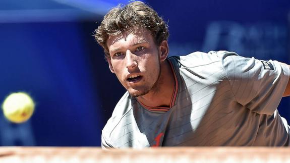 El tenista gijonés Pablo Carreño, durante un partido. 