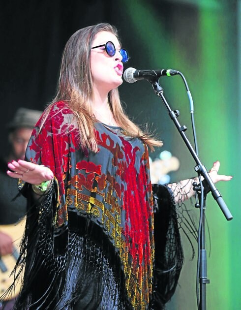 Caitlin Krisko durante una actuación en Estados Unidos.