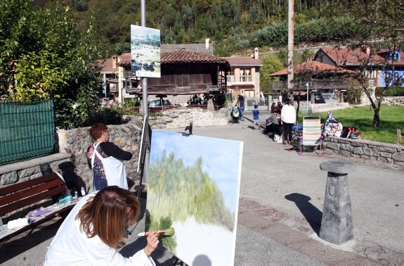 Pintura al aire libre en Bueño