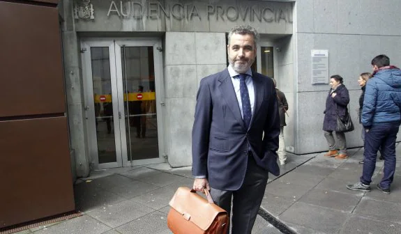 José María Fernández, 'Morgan', a la salida de la vista suspendida en la Audiencia Provincial. 