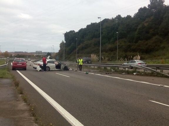 Herido leve en un accidente en la Ronda