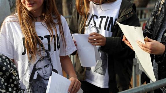 Fans de Justin Bieber, a la espera de 