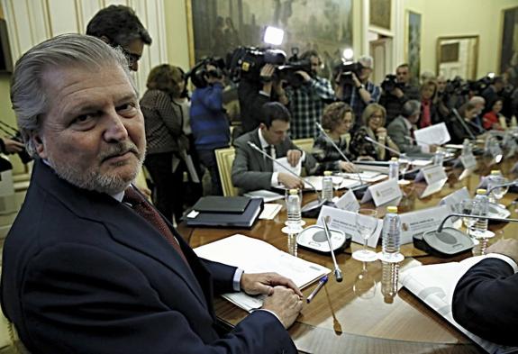 El ministro de Educación, Íñigo Méndez de Vigo, al inicio de la Conferencia Sectorial de Educación celebrada en Madrid. 