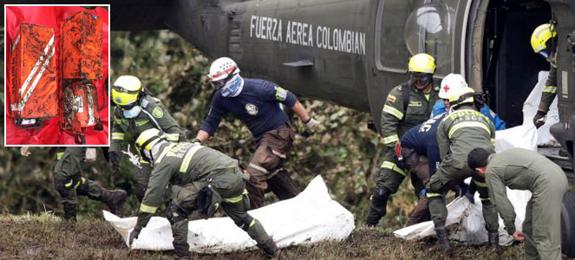 Labores de rescate y las cajas negras, que ya han sido encontradas, tras el accidente aéreo que se produjo hoy en Colombia.