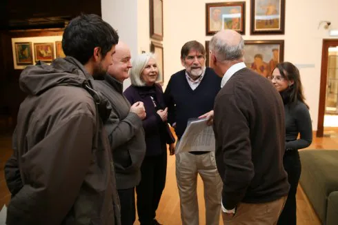 El director del museo, Guillermo Basagoiti, ayer tras la presentación. 