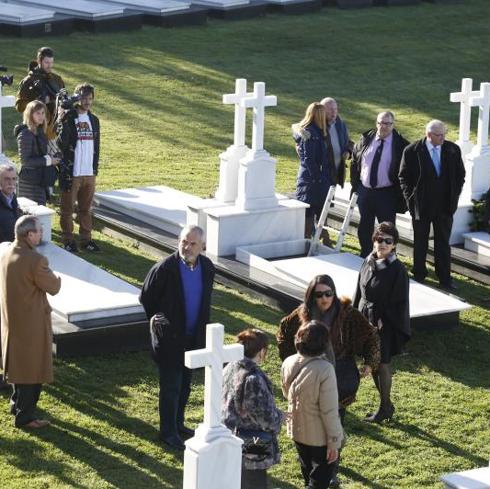 Ceremonia del funeral de Gil Parrondo. 