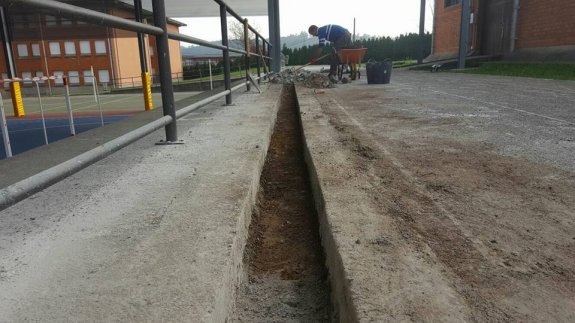 Terminan las obras en el colegio de Los Campos