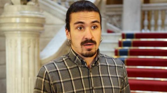 El diputado de Podemos, Andrés Fernández. 