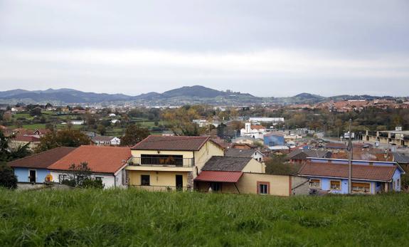 Vista parcial de Viella, en Siero. 