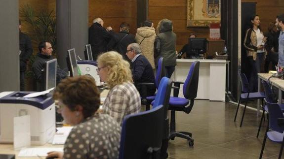 Nueva oficina de recaudación de Oviedo.