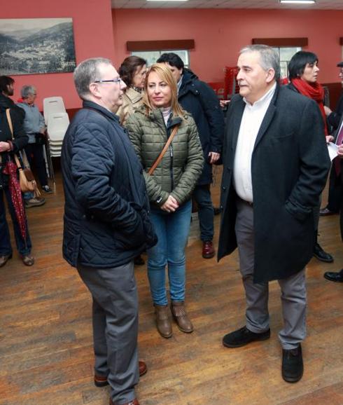 Francisco del Busto, en Turón, durante la presentación del proyecto,
