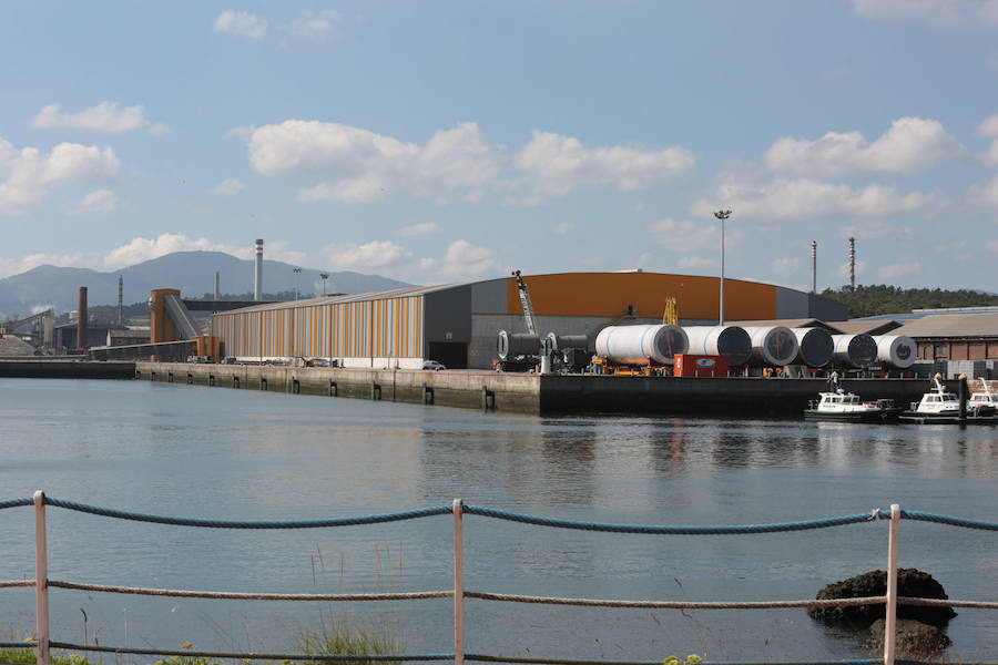 La nave logística existente.