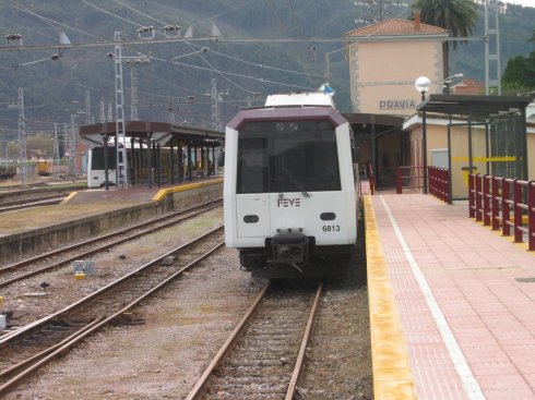 Estación ferroviaria de Pravia.
