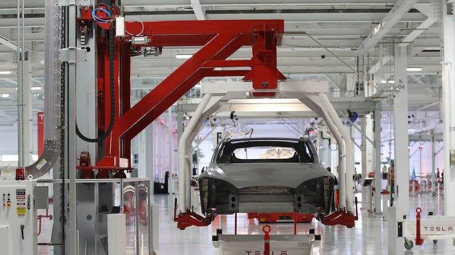 Una fábrica de Tesla en Estados Unidos.