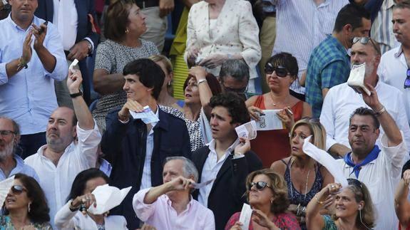 Froilán, en la plaza de toros de Vista Alegre de Bilbao.