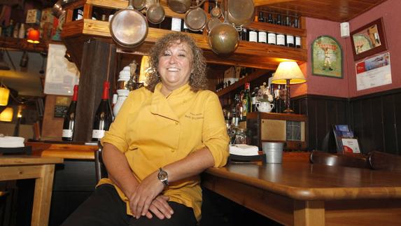 Viviana Fleischer, jefa de cocina y propietaria de El Cencerro. 