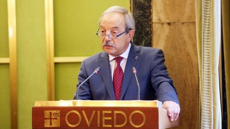 Wenceslao López, est tarde en el Ayuntamiento de Oviedo.