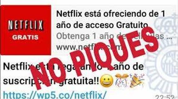 Última estafa de WhatsApp: un año de Netflix gratis