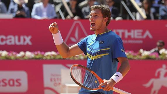 Pablo Carreño, en un partido en el Abierto de Estoril.