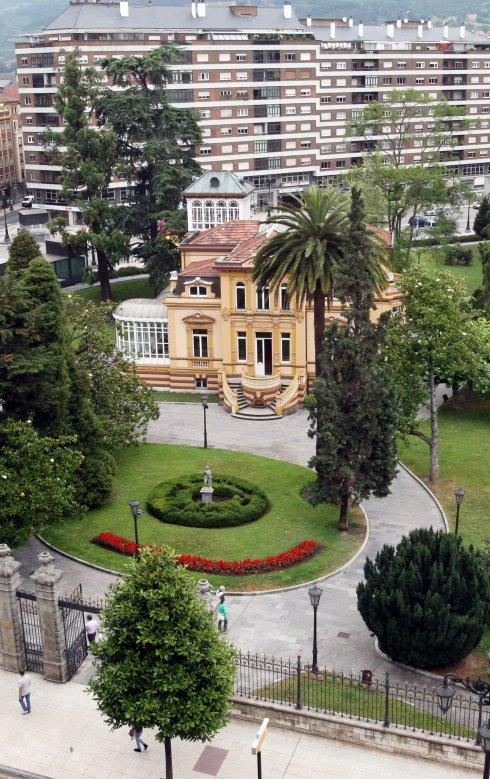 El palacete de Villa Magdalena, en la avenida de Galicia. 