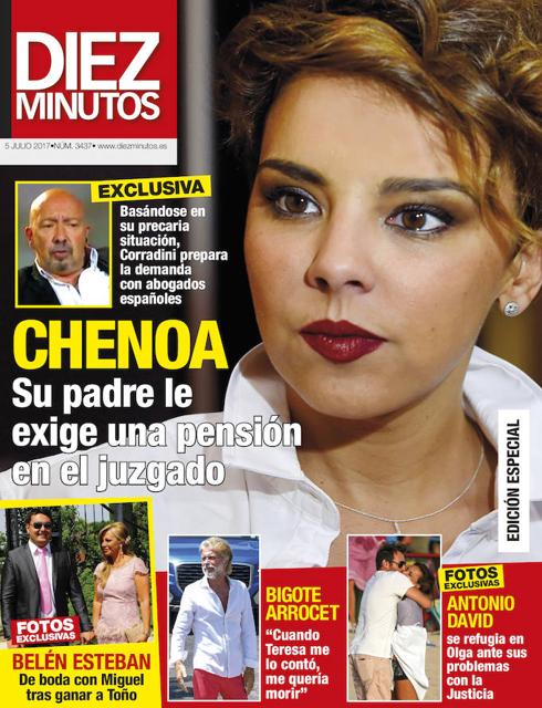 El padre de Chenoa exige una pensión a la cantante
