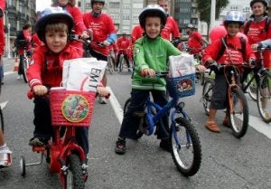 Estuvieron siempre a la cabeza del pelotón. /J.  PAÑEDA