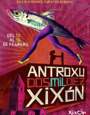 El collage realizado por el gijonés David García Ferrero será la imagen del Antroxu 2010. ::
E. C.
