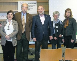 La presentación en el Colegio de Arquitectos. ::
BILBAO