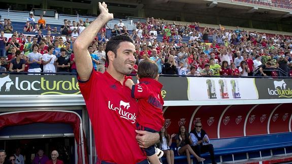 El iraní Nekounam, el día de su presentación en Pamplona. 