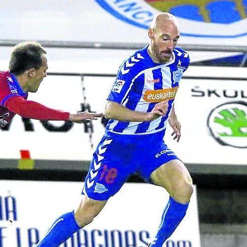 Toquero, durante el encuentro de Soria. 